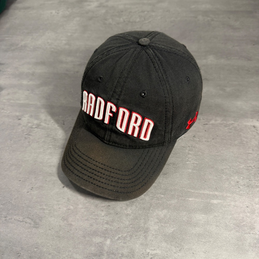 Under Armour Radford Hat Mens Black Adjustable Strapback Baseball Cap Logo